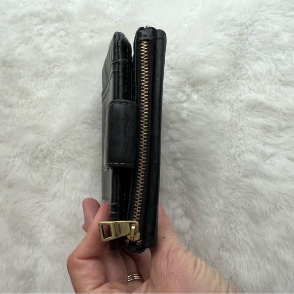 Fossil Wallet Ellis Multifunctional Black Leather - Picture 3 of 14